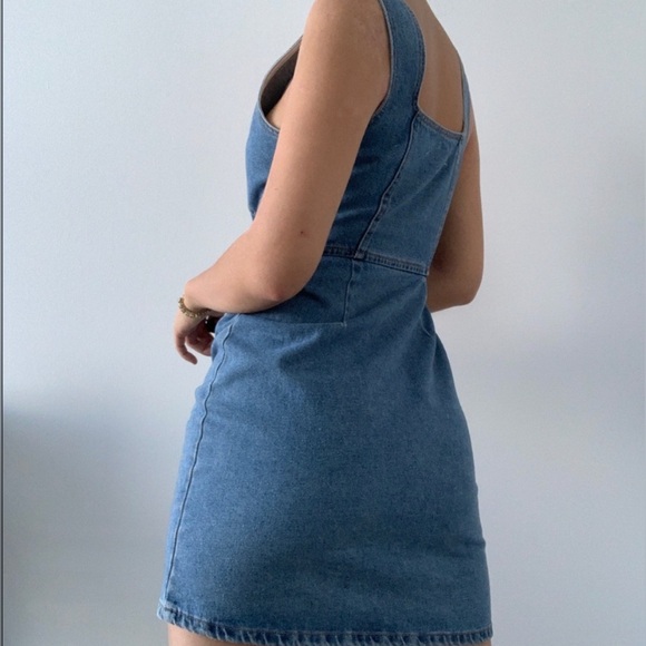 Urban Outfitters Button-Front Denim Mini Dress size 0 - Picture 1 of 16
